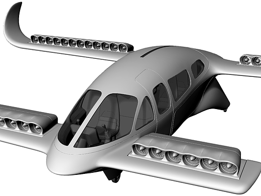 lilium飞行出租车3D模型
