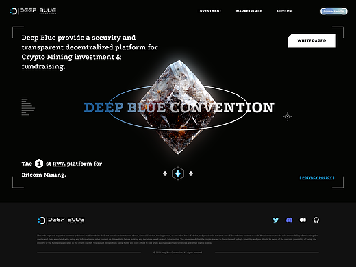 【Deep Blue】Bitcoin Mining Web3 Official Website