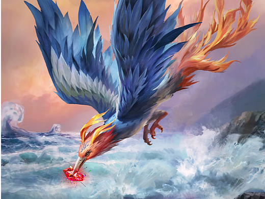 山海經(jīng)——精衛(wèi)（個(gè)人主頁(yè)-ZNjExMDU0Njg=） - 商業(yè)插畫 - 站酷設(shè)計(jì)師愣頭青hothead原創(chuàng)素材 - 站酷ZCOOL