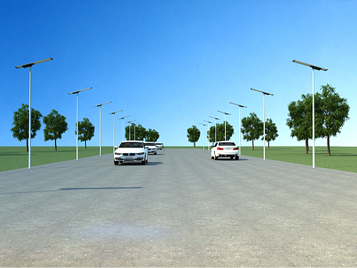 太阳能路灯演示动画，电商灯具产品动画，产品动画