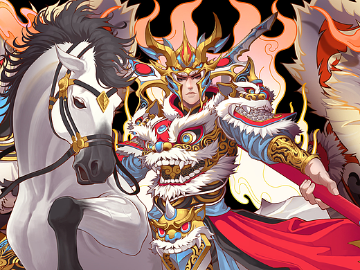 三国杀【一将成名-国潮典韵】醒狮神将·马超