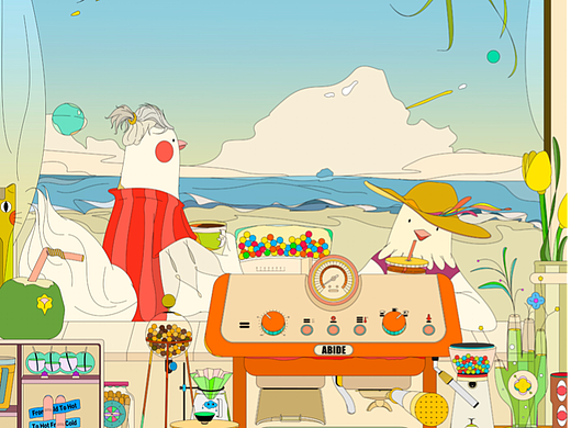 逗留一会 Stay a while（个人主页-ZNjI5NjI5ODA=） - 艺术插画 - 站酷设计师西椰子原创素材 - 站酷ZCOOL