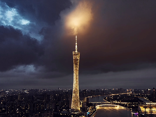夜游珠江