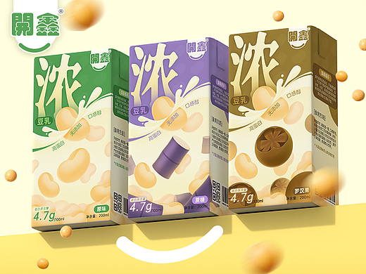 「開鑫浓豆乳」包装设计