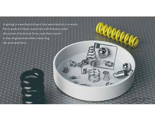 弹簧建模渲染详情页