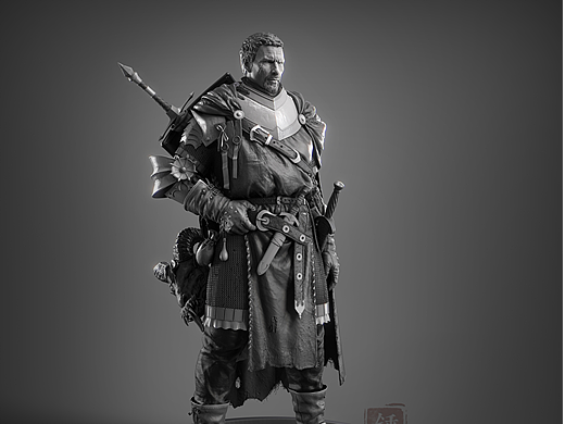 中世紀(jì)騎士___李同學(xué)作品（個(gè)人主頁(yè)-ZNjc3OTA1MzY=） - 人物/生物 - 站酷設(shè)計(jì)師B站_CG馬錘錘原創(chuàng)素材 - 站酷ZCOOL