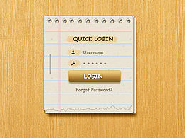 筆記本登錄界面