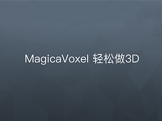 3D的小软件-MagicaVoxel教程