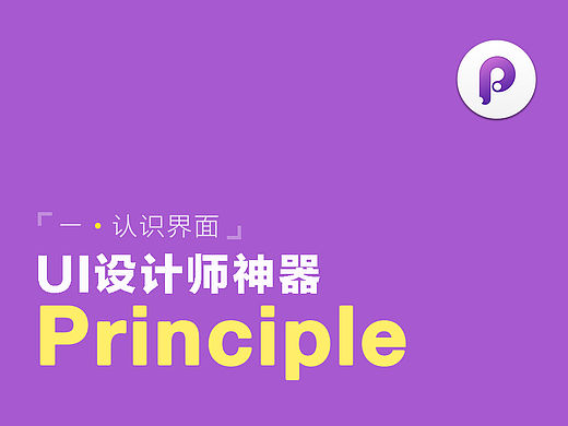 UI设计师神器：Principle教程（一）初识界面