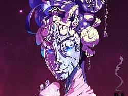 机械仿生类女性角色插画制作教程——《紫色》