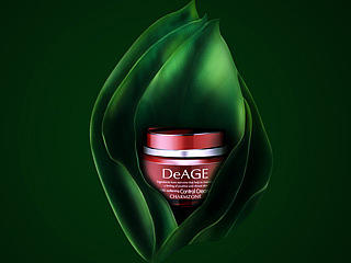 化妆品 手绘叶子详细教程 gif动态