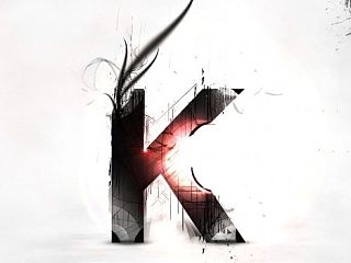 在PHOTOSHOP中创建的黑白抽象文字效果