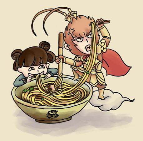 孙大圣之品面六式——记一次六格漫画商业插画经历（个人主页-ZNDIxNTMy） - 多领域 - 站酷设计师Ginger_Lyu原创素材 - 站酷ZCOOL