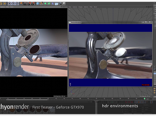 C4D 实时渲染插件 tachyon render 预告