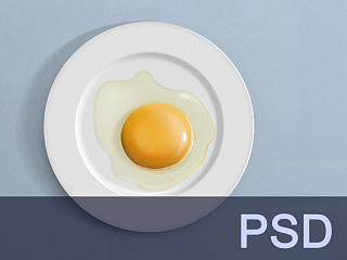 鸡蛋盘子绘制教程