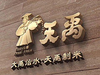 专业农业品牌策划设计、大米面粉杂粮包装设计、沈阳奇思创意——天禹品牌全案、大禹治水，天禹制米