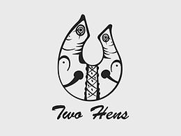 两只母鸡logo