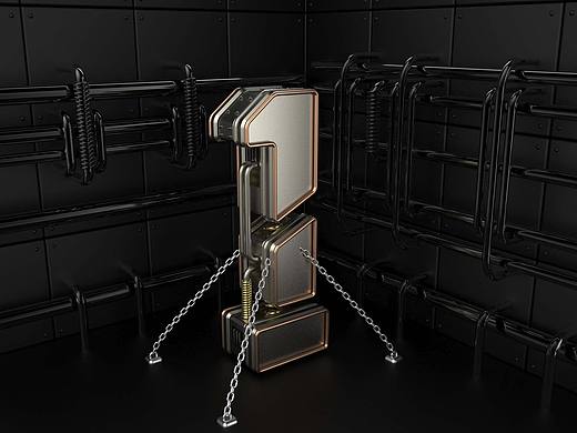 C4D金属文字建模使用KeyShot 渲染