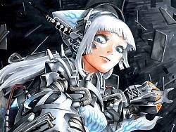 《电子乐少女S》作画过程