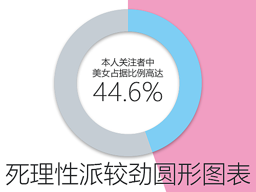 死理性派較勁圓形圖表