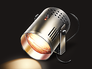 ps鼠绘炫酷舞台灯图标（原创教程）