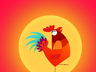 鸡鸡向上，鸡年大吉！～sketch绘制过程