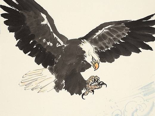 【画苑】韩文来国画欣赏（三）•鹰（个人主页-ZMTgzMjc2） - 插画 - 站酷设计师UI001原创素材 - 站酷ZCOOL