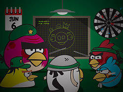 使用Illustrator创建一个angrybirds恶搞场景