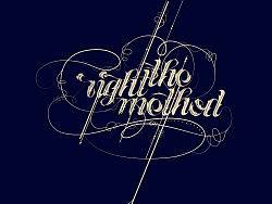字体设计临摹~~the&nbsp;right&nbsp;method