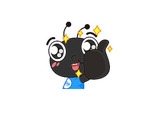 蚂蚁在线 一套可爱动态表情包GIF 蚂蚁Q版形象 企业形象 吉祥物设计 网络表情