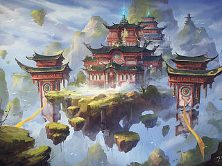 场景原画教程【天凌神殿】（附过程视频分享）