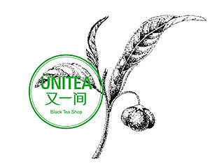 F.X Design丨插画手绘丨又一间 Black Tea Shop 茶饮店手绘设计