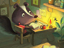 《童话小屋》绘制过程