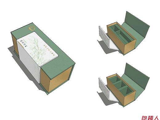 包装效果图教程之一：精装盒-最简单的建模工具 Sketchup +photoshop