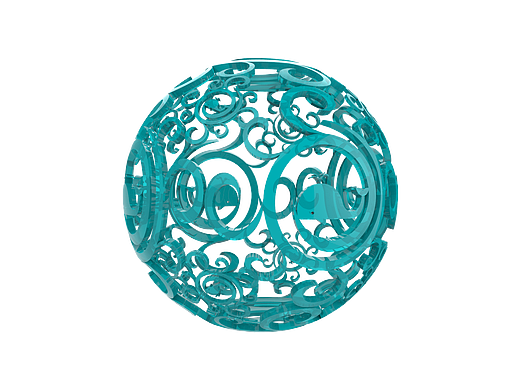 犀牛制作的镂空球体（个人主页-ZNDM2ODQw） - 多领域 - 站酷设计师lele0043原创素材 - 站酷ZCOOL