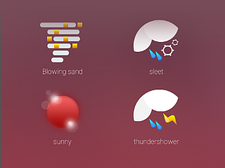 新创作的天气插件，已在魅族主题上线