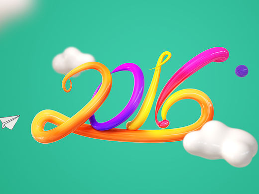 C4D 样条约束制作 彩色2016
