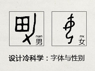 设计冷科学——字体与性别
