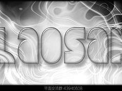 Photoshop玻璃文字效果