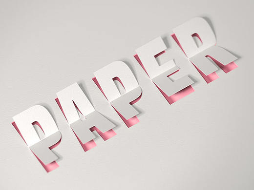 如何在PS中創(chuàng)建一個(gè)3D剪紙的文字效果（個(gè)人主頁-ZNDgwNTY0） - 平面 - 站酷設(shè)計(jì)師曉曉潔是芒果控原創(chuàng)素材 - 站酷ZCOOL