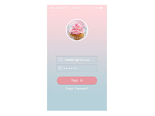 手机APP登录界面设计（个人主页-ZNDY4OTY0） - 平面 - 站酷设计师设计军团团长原创素材 - 站酷ZCOOL