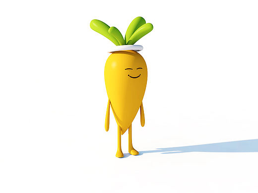 87time萝卜诞生记-萝卜小人人C4D建模教程