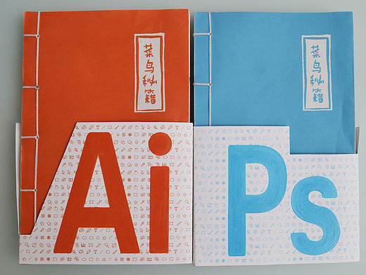 毕业设计《菜鸟秘籍》Ai、PS软件书籍设计