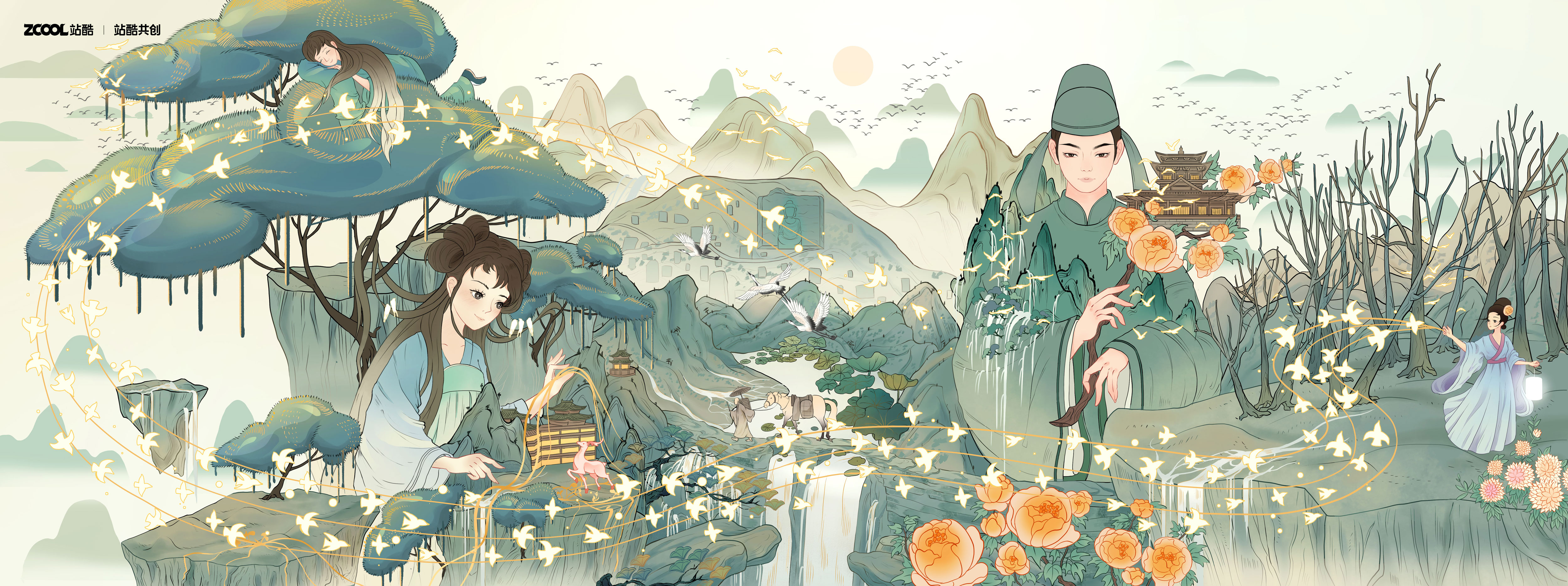 插画师且慢的个人主页（封面预览） - 主页封面设置 - 站酷设计师插画师且慢原创素材 - 站酷ZCOOL