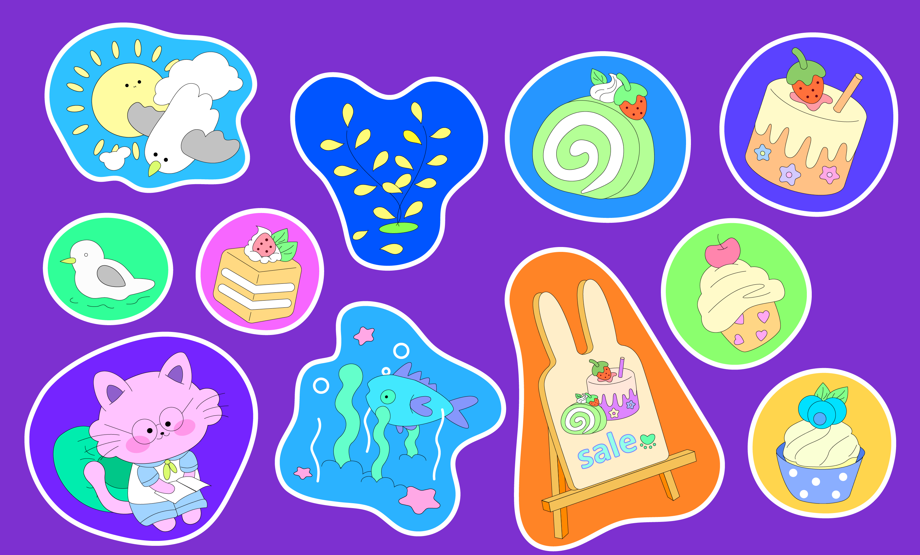 話梅肥兔的個(gè)人主頁（封面預(yù)覽） - 主頁封面設(shè)置 - 站酷設(shè)計(jì)師話梅肥兔原創(chuàng)素材 - 站酷ZCOOL