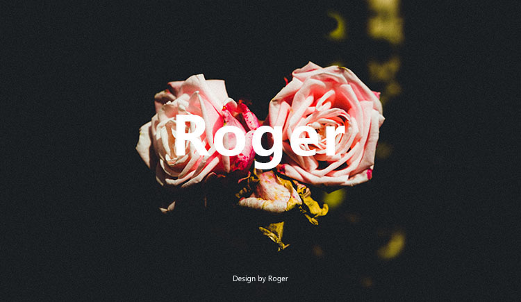 Roger_君的个人主页（封面预览） - 主页封面设置 - 站酷设计师Roger_君原创素材 - 站酷ZCOOL