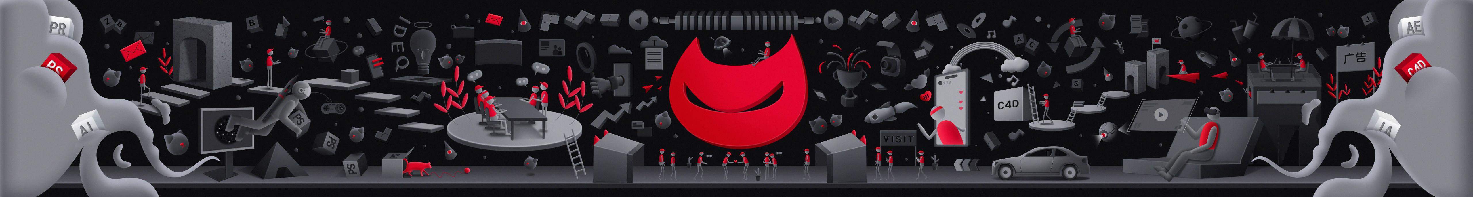 灵猫设计的个人主页（封面预览） - 主页封面设置 - 站酷设计师灵猫设计原创素材 - 站酷ZCOOL