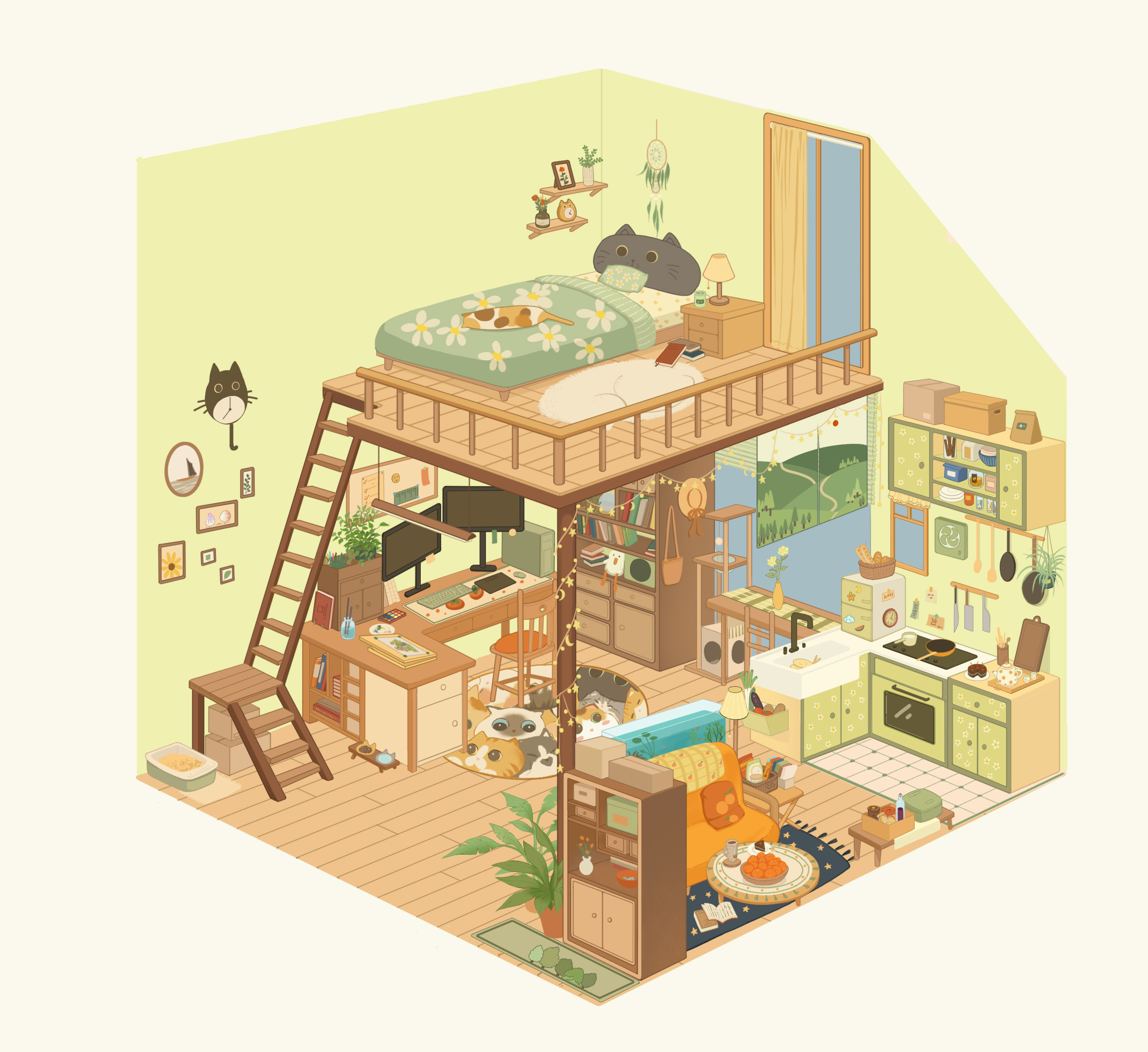 沐春在画画的个人主页（封面预览） - 主页封面设置 - 站酷设计师沐春在画画原创素材 - 站酷ZCOOL