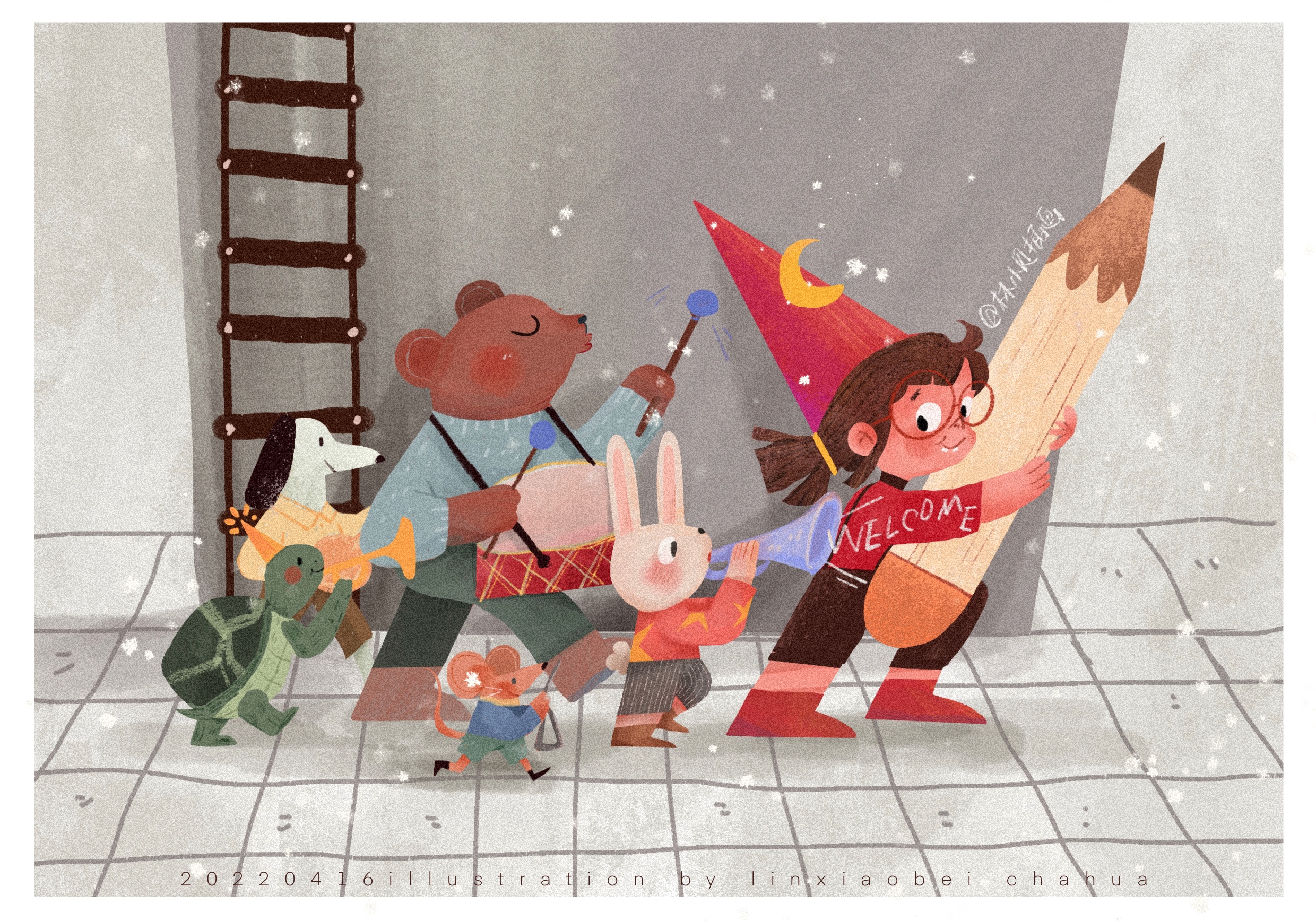 林小贝插画的个人主页（封面预览） - 主页封面设置 - 站酷设计师林小贝插画原创素材 - 站酷ZCOOL