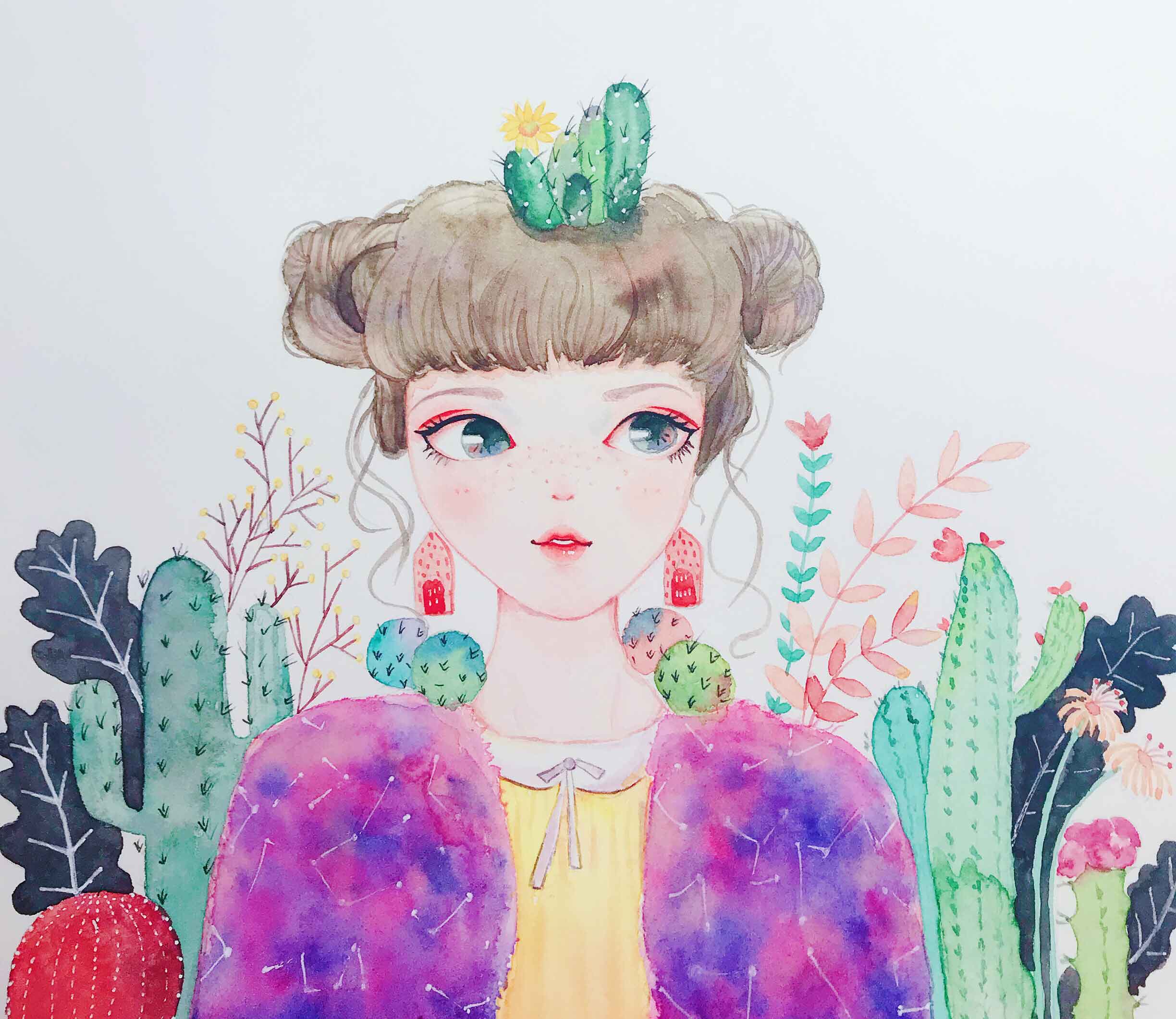 魚小沫插畫的個人主頁（背景預(yù)覽） - 主頁背景設(shè)置 - 站酷設(shè)計師魚小沫插畫原創(chuàng)素材 - 站酷ZCOOL